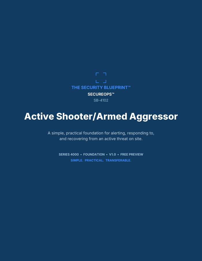 Active Shooter/Armed Aggressor preview PDF — cover page