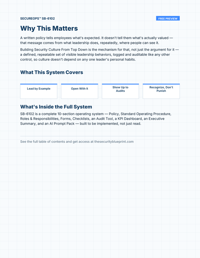Building Security Culture preview PDF — Overview section