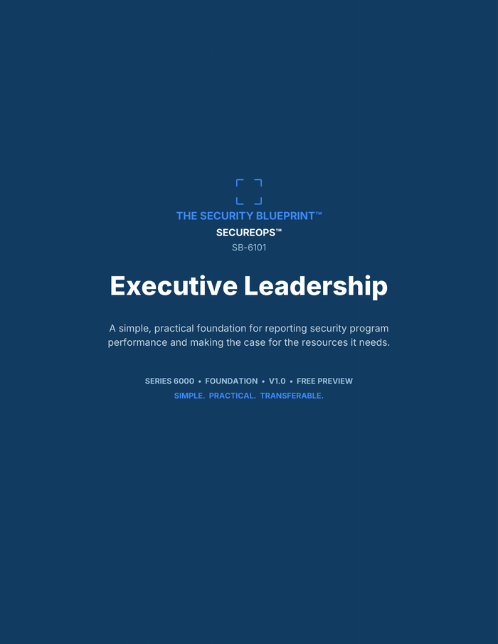 Executive Leadership preview PDF — cover page