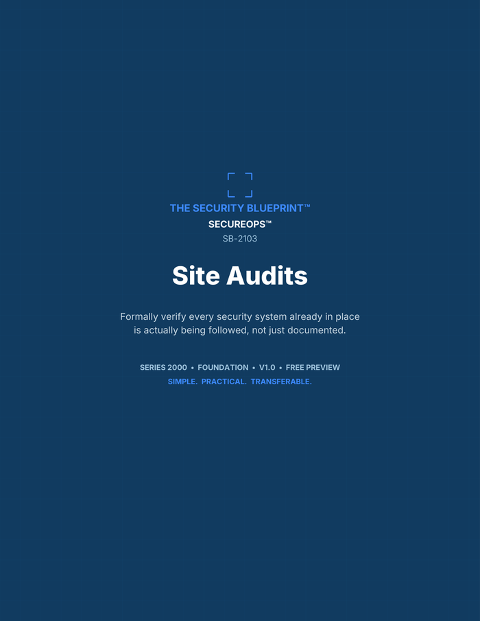 Site Audits preview PDF — cover page